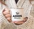 Emaille-Tasse Becher mit Spruch Adios Bitchachos Sonbrero Motiv lustig Parodie Moonworks®preview