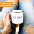 Emaille-Tasse Becher mit Spruch Ficki Ficki? Motiv lustig Ironie Moonworks®preview