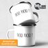 Emaille-Tasse Becher mit Spruch Ficki Ficki? Motiv lustig Ironie Moonworks®preview