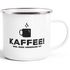 Emaille-Tasse Becher mit Spruch Kaffee! weil Koks ungesund ist Bürotasse lustig Moonworks®preview