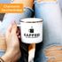 Emaille-Tasse Becher mit Spruch Kaffee! weil Koks ungesund ist Bürotasse lustig Moonworks®preview
