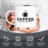 Emaille-Tasse Becher mit Spruch Kaffee! weil Koks ungesund ist Bürotasse lustig Moonworks®preview