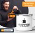 Emaille-Tasse Becher mit Spruch Kaffee! weil Koks ungesund ist Bürotasse lustig Moonworks®preview