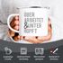 Emaille-Tasse Becher mit Spruch überarbeitet und unterhopft Motiv lustig Moonworks®preview