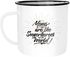 Emaille Tasse Becher Moms are the real Superheroes of the world Geschenk für Mutter Muttertag Kaffeetasse Moonworks®preview
