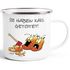 Emaille Tasse Becher Motiv Spruch lustig Kürbis Sie haben Karl getötet! Kaffeetasse Moonworks®preview