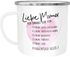 Emaille Tasse Becher Muttertag Mama ich danke dir für alles Geschenk-Tasse Muttertags-Geschenk Weihnachten Moonworks®preview