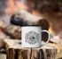 Emaille Tasse Becher Outdoor Design Logo Emblem Adventure Travelling Camping Trekking Kaffeetasse Moonworks®preview