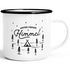 Emaille Tasse Becher Outdoor Design Spruch "unter freiem Himmel" Travelling Camping Trekking Kaffeetasse Moonworks®preview