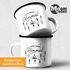 Emaille Tasse Becher Outdoor Design Spruch "unter freiem Himmel" Travelling Camping Trekking Kaffeetasse Moonworks®preview