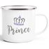 Emaille-Tasse Becher Partner Pärchen Paare Aufdruck Princess Prince Kaffeetasse Moonworks®preview