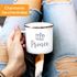 Emaille-Tasse Becher Partner Pärchen Paare Aufdruck Princess Prince Kaffeetasse Moonworks®preview