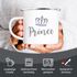 Emaille-Tasse Becher Partner Pärchen Paare Aufdruck Princess Prince Kaffeetasse Moonworks®preview