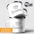 Emaille-Tasse Becher Partner Pärchen Paare Aufdruck Princess Prince Kaffeetasse Moonworks®preview