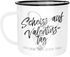 Emaille Tasse Becher Scheiß auf Valentinstag Ich liebe dich jeden Tag BrushFont Kaffeetasse Geschenk Liebe Moonworks®preview