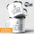 Emaille-Tasse Becher Schriftzug Lieblings - Kollege/Nachbar mit Ankermotiv Geschenk Lieblingsperson Moonworks®preview