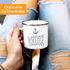 Emaille-Tasse Becher Schriftzug Lieblings - Kollege/Nachbar mit Ankermotiv Geschenk Lieblingsperson Moonworks®preview