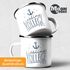Emaille-Tasse Becher Schriftzug Lieblings - Kollege/Nachbar mit Ankermotiv Geschenk Lieblingsperson Moonworks®preview