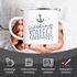 Emaille-Tasse Becher Schriftzug Lieblings - Kollege/Nachbar mit Ankermotiv Geschenk Lieblingsperson Moonworks®preview