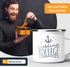 Emaille-Tasse Becher Schriftzug Lieblings - Kollege/Nachbar mit Ankermotiv Geschenk Lieblingsperson Moonworks®preview