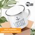 Emaille-Tasse Becher Schriftzug Lieblings - Kollege/Nachbar mit Ankermotiv Geschenk Lieblingsperson Moonworks®preview