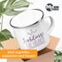 Emaille-Tasse Becher Schriftzug Lieblings - Kollegin/Nachbarin mit Krone-Motiv Geschenk Lieblingsperson Moonworks®preview