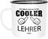 Emaille Tasse Becher So sieht ein richtig ein richtig cooler {style_variation} aus Berufe Kaffeetasse Moonworks®preview