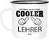 Emaille Tasse Becher So sieht ein richtig ein richtig cooler {style_variation_string} aus Berufe Kaffeetasse Moonworks®preview