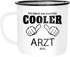 Emaille Tasse Becher So sieht ein richtig ein richtig cooler {style_variation_string} aus Berufe Kaffeetasse Moonworks®preview