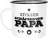 Emaille Tasse Becher Stolzer Hundepapa Papa Besitzer Hundebesitzer Kaffeetasse Moonworks®preview