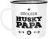 Emaille Tasse Becher Stolzer Hundepapa Papa Besitzer Hundebesitzer Kaffeetasse Moonworks®preview