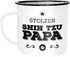 Emaille Tasse Becher Stolzer Hundepapa Papa Besitzer Hundebesitzer Kaffeetasse Moonworks®preview