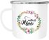Emaille Tasse Becher Weltbeste Mama Geschenk Mutter Muttertag Tasse Blumen Geschenk Kaffeetasse Moonworks®preview