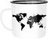 Emaille Tasse Becher Weltkarte World Map Kaffeetasse Autiga®preview