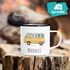 Emaille-Tasse Camping Bus Camper personalisierter Emaillebecher mit Namen persönliche Geschenke SpecialMe®preview