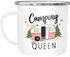 Emaille-Tasse Camping Queen King Wohnwagen Geschenk Camper Campingurlaub Zubehör Moonworks®preview