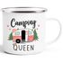 Emaille-Tasse Camping Queen King Wohnwagen Geschenk Camper Campingurlaub Zubehör Moonworks®preview