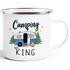 Emaille-Tasse Camping Queen King Wohnwagen Geschenk Camper Campingurlaub Zubehör Moonworks®preview