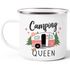 Emaille-Tasse Camping Queen King Wohnwagen Geschenk Camper Campingurlaub Zubehör Moonworks®preview