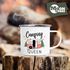 Emaille-Tasse Camping Queen King Wohnwagen Geschenk Camper Campingurlaub Zubehör Moonworks®preview