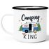 Emaille-Tasse Camping Queen King Wohnwagen Geschenk Camper Campingurlaub Zubehör Moonworks®preview