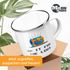 Emaille-Tasse Gaming Spruch do it for the loot und Motiv Schatztruhe Zocker Nerds Emaille-Becher lustig Moonworks®preview