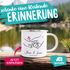 Emaille-Tasse Geschenk Liebe Motiv Hände Herzen personalisierbar mit Namen und Datum SpecialMe®preview