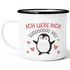 Emaille-Tasse Geschenk Liebe Valentinstag Jahrestag Pinguin Spruch Ich liebe dich Herz SpecialMe®preview