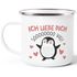 Emaille-Tasse Geschenk Liebe Valentinstag Jahrestag Pinguin Spruch Ich liebe dich Herz SpecialMe®preview