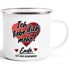 Emaille-Tasse Geschenk Valentinstag Lustig Partner Mann Frau Freund Freundin Ich liebe dich mehr Ende Moonworks®preview