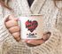 Emaille-Tasse Geschenk Valentinstag Lustig Partner Mann Frau Freund Freundin Ich liebe dich mehr Ende Moonworks®preview