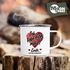 Emaille-Tasse Geschenk Valentinstag Lustig Partner Mann Frau Freund Freundin Ich liebe dich mehr Ende Moonworks®preview