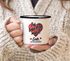 Emaille-Tasse Geschenk Valentinstag Lustig Partner Mann Frau Freund Freundin Ich liebe dich mehr Ende Moonworks®preview