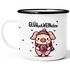 Emaille-Tasse Glühwein Motiv Glüh-Schweinchen Wortspiel Emaillebecher lustig kleines Geschenk Weihnachten Moonworks®preview